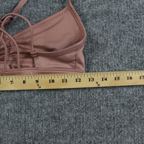 Alo Yoga Sports Bra Womens Small Sunny Strappy Mauve Bralette Top Athletic Gym - Picture 8 of 9